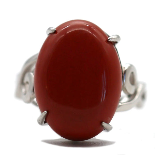 Bague Stella - Jaspe rouge & argent 925 Bague Stella - Jaspe rouge & argent 925