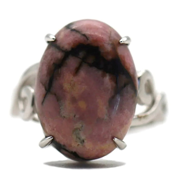 Bague Stella - Rhodonite & argent 925 Bague Stella - Rhodonite & argent 925