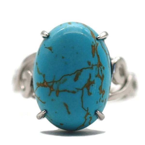 Bague Stella - Turquoise & argent 925 Bague Stella - Turquoise & argent 925