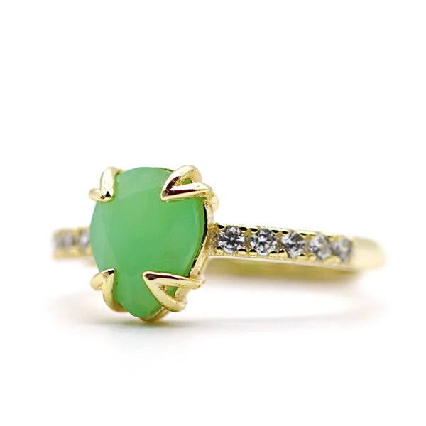 Bague Aventurine & Vermeil - Soléa Bague Aventurine & Vermeil - Soléa