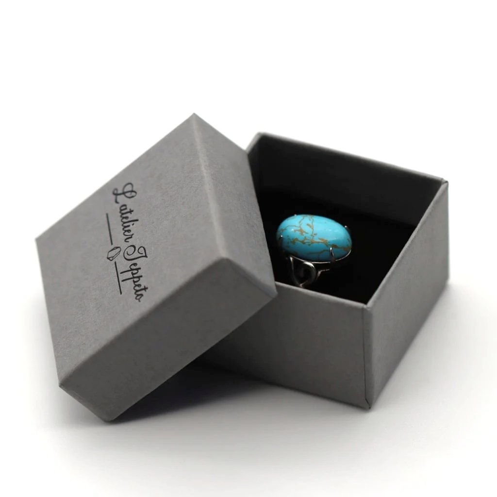 Bague Turquoise Fine Dorée - Mosaik Bijoux Indiens - B79