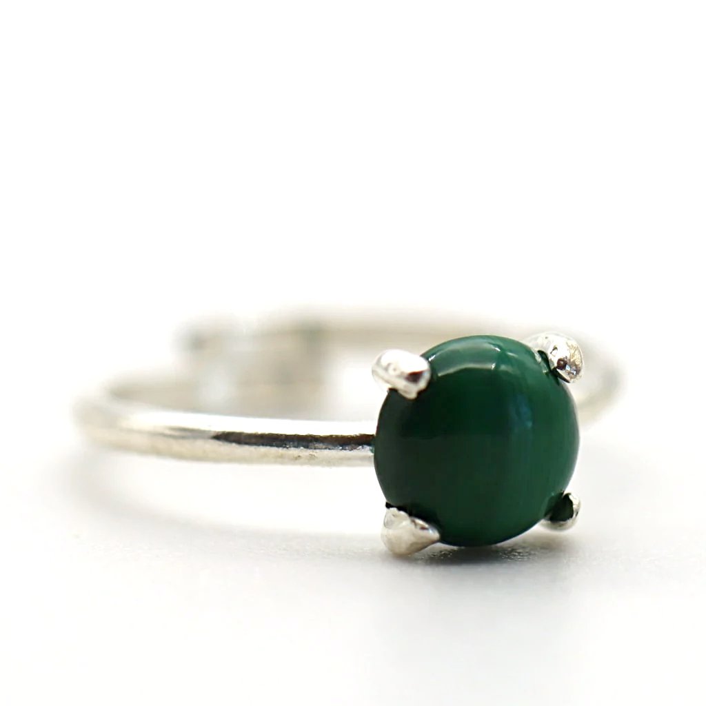 Bague Alya - Malachite & argent 925