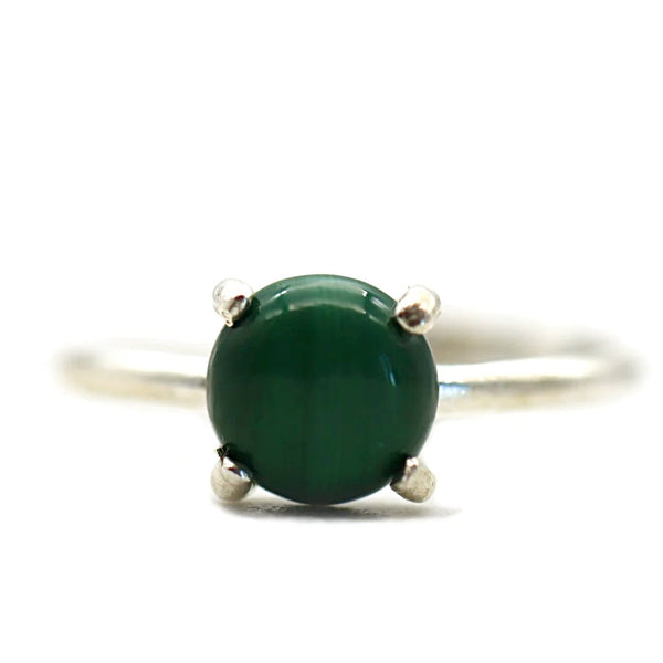 Bague Alya - Malachite & argent 925 Bague Alya - Malachite & argent 925