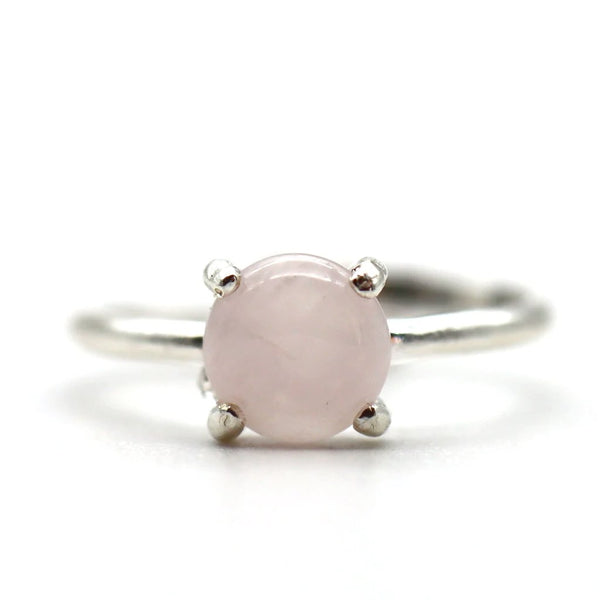 Bague Alya - Quartz rose & argent 925 Bague Alya - Quartz rose & argent 925