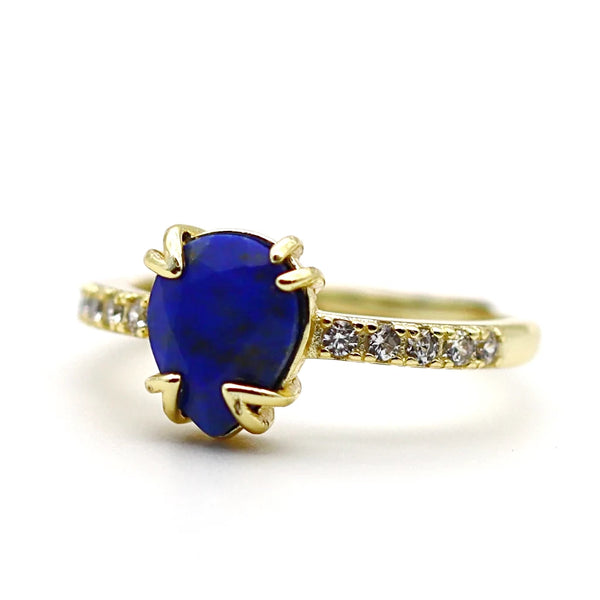 Bague Lapis Lazuli & Vermeil - Soléa Bague Lapis Lazuli & Vermeil - Soléa