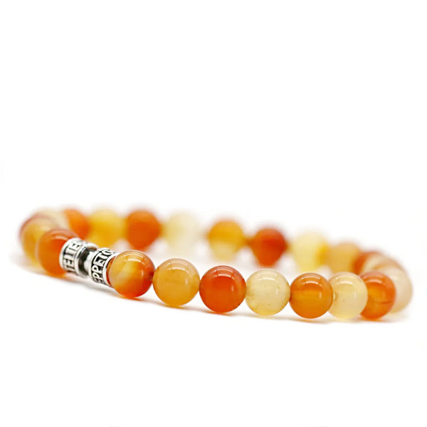 Bracelet cornaline 8mm - L'Espiègle Bracelet cornaline 8mm - L'Espiègle