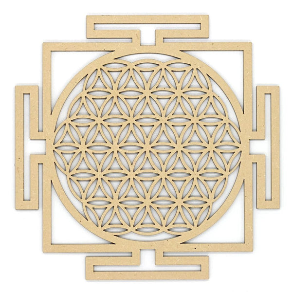 Fleur de Vie en bois 20cm Fleur de Vie en bois 20cm