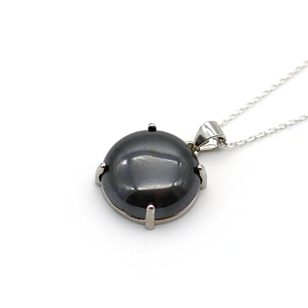 Pendentif Hématite & Argent 925 Pendentif Hématite & Argent 925
