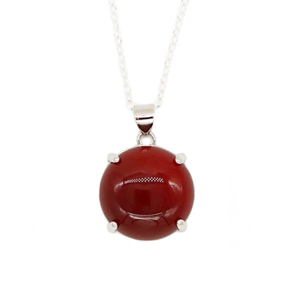 Pendentif Cornaline & argent 925 Pendentif Cornaline & argent 925