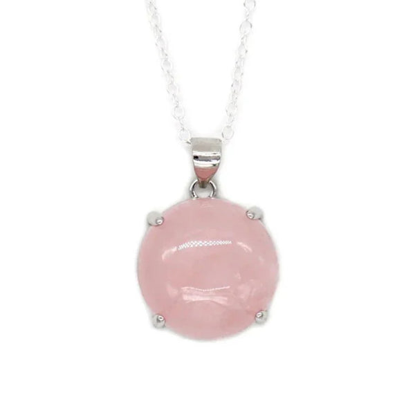 Pendentif quartz rose & argent 925 Pendentif quartz rose & argent 925