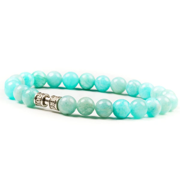 bracelet amazonite 8mm - L’AUTHENTIQUE bracelet amazonite 8mm - L’AUTHENTIQUE