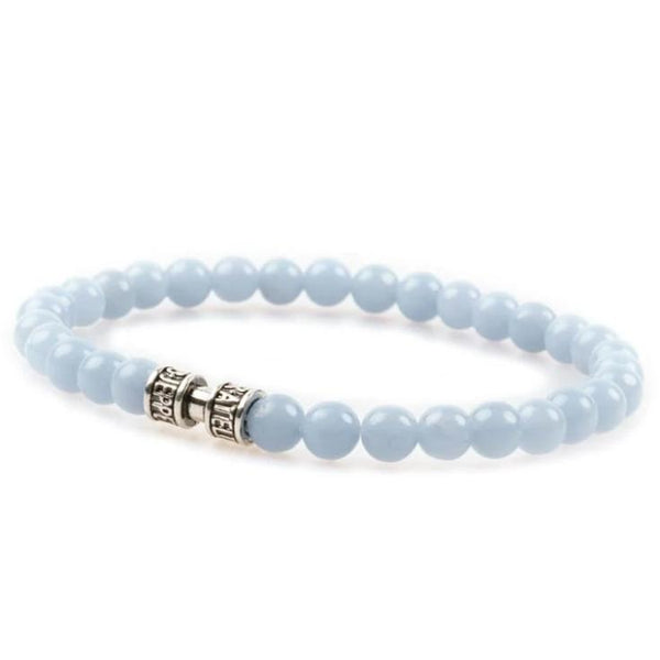 Bracelet angélite 6mm - L'ÉTHÉRÉ Bracelet angélite 6mm - L'ÉTHÉRÉ