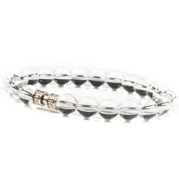 Bracelet cristal de roche 8mm - LE LIMPIDE Bracelet cristal de roche 8mm - LE LIMPIDE