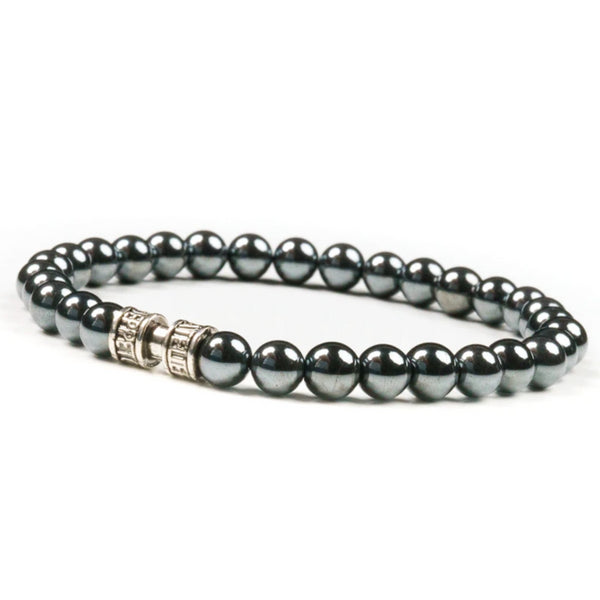 Bracelet hématite 6mm - LE TÉMÉRAIRE Bracelet hématite 6mm - LE TÉMÉRAIRE