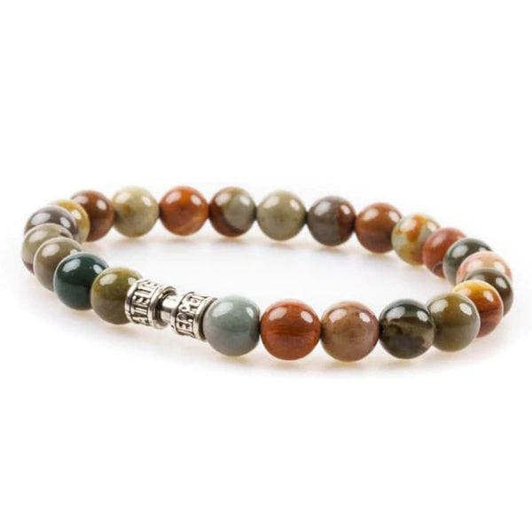 Bracelet jaspe impérial 8mm - LE SOUVERAIN Bracelet jaspe impérial 8mm - LE SOUVERAIN