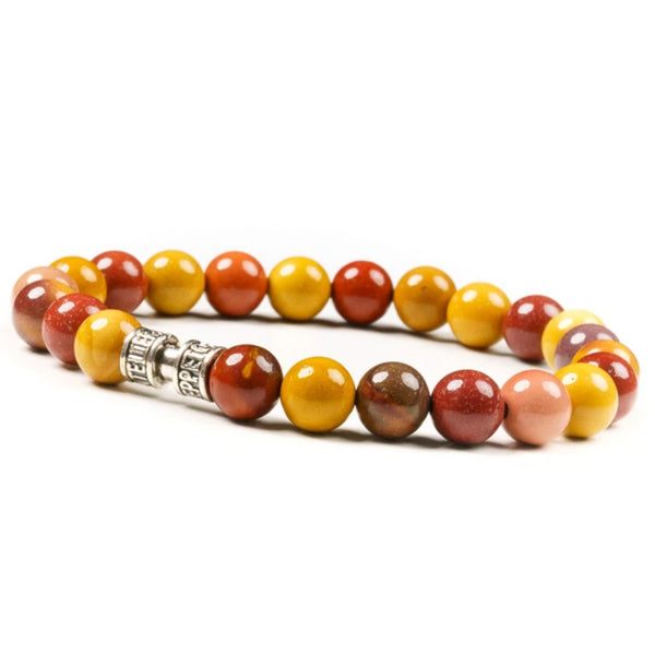 Bracelet jaspe mokaïte 8mm - LE PITTORESQUE Bracelet jaspe mokaïte 8mm - LE PITTORESQUE