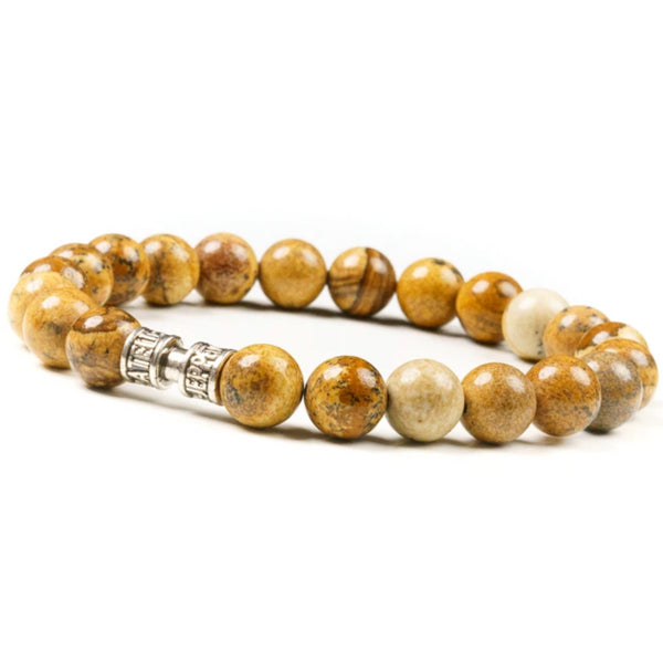 Bracelet jaspe paysage 8mm - LE BOHÈME Bracelet jaspe paysage 8mm - LE BOHÈME