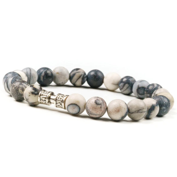 Bracelet jaspe picasso 8mm - LE CRÉATIF Bracelet jaspe picasso 8mm - LE CRÉATIF