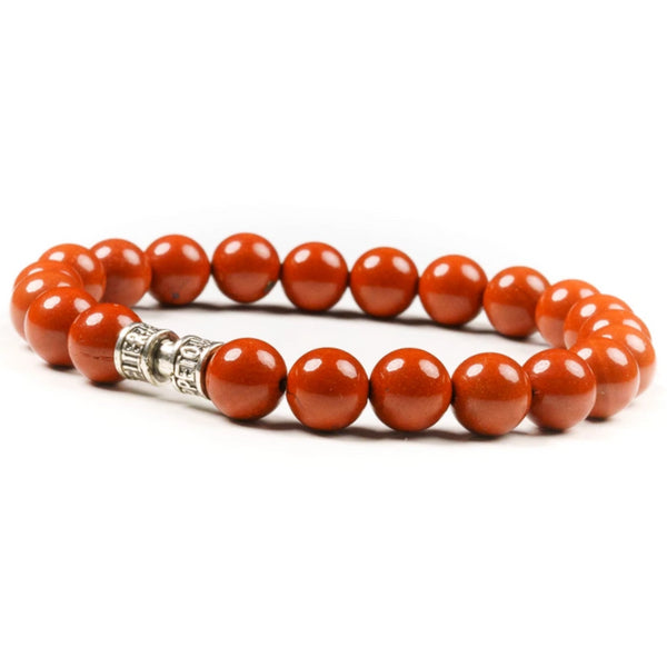 Bracelet jaspe rouge 8mm - LE DYNAMIQUE Bracelet jaspe rouge 8mm - LE DYNAMIQUE
