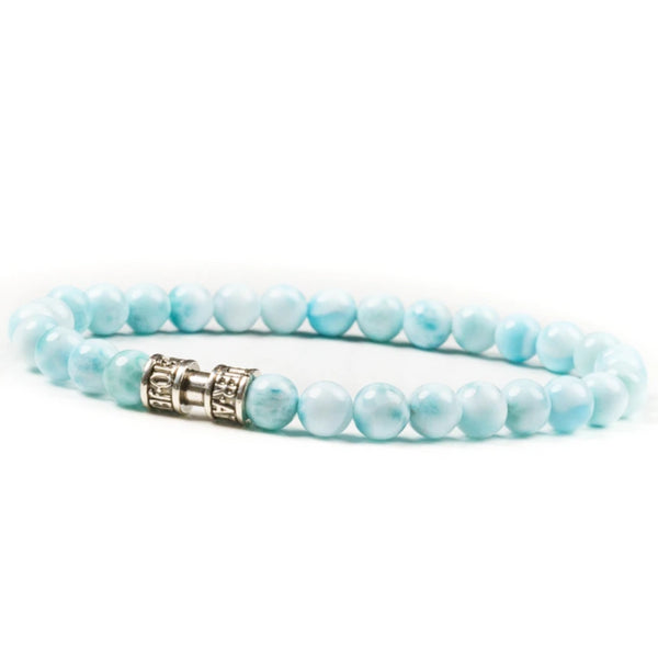 Bracelet larimar 6mm - L'ATLANTE Bracelet larimar 6mm - L'ATLANTE