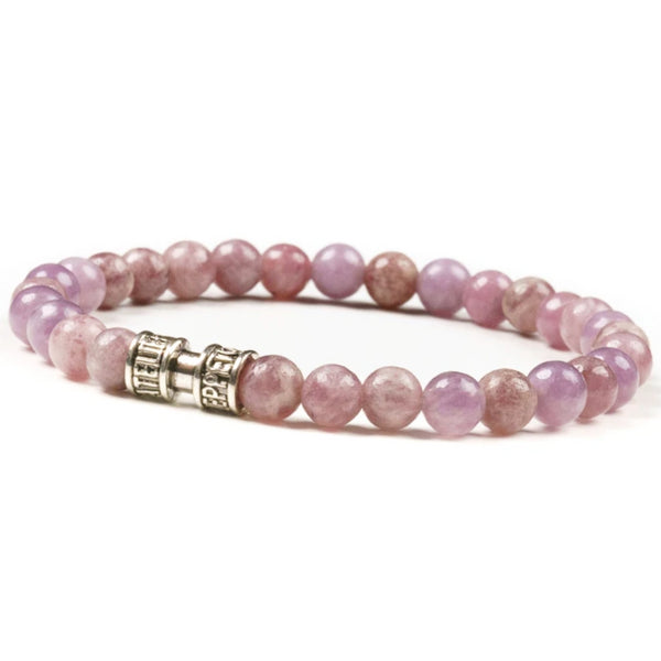 Bracelet lépidolite 6mm - LE CHARMEUR Bracelet lépidolite 6mm - LE CHARMEUR
