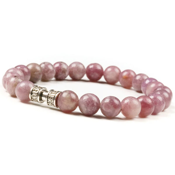 Bracelet lépidolite 8mm - LE CHARMEUR Bracelet lépidolite 8mm - LE CHARMEUR