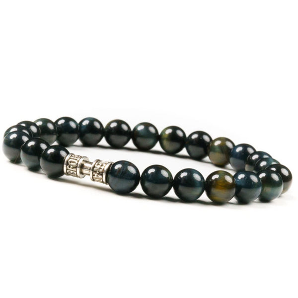 Bracelet œil de faucon 8mm - L'UTOPISTE Bracelet œil de faucon 8mm - L'UTOPISTE