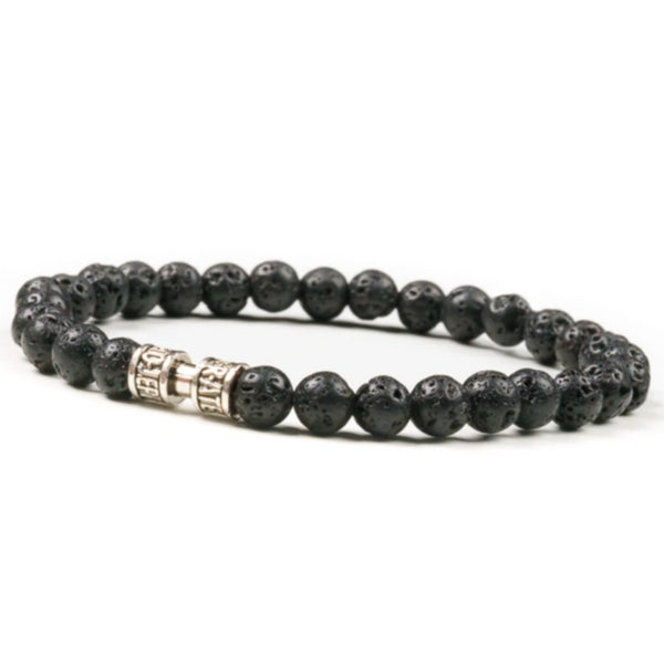 Bracelet pierre de lave 6mm - L'INDOMPTABLE Bracelet pierre de lave 6mm - L'INDOMPTABLE