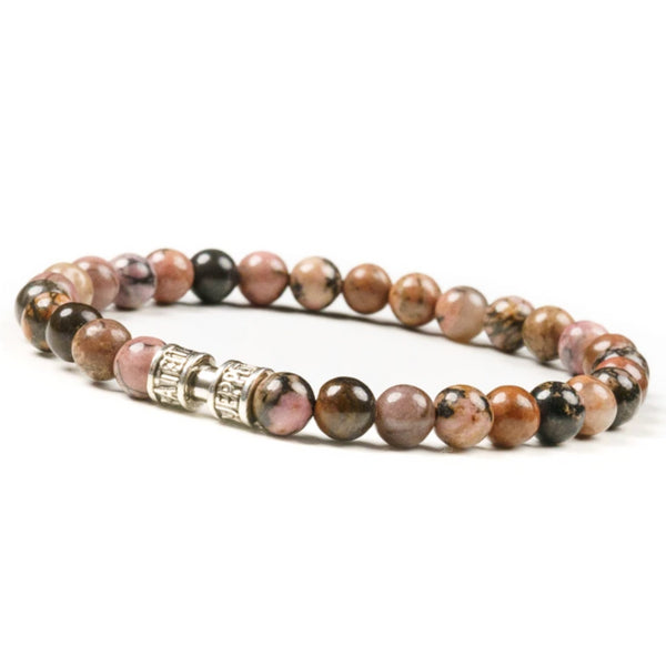 Bracelet rhodonite 6mm - L'APAISANT Bracelet rhodonite 6mm - L'APAISANT