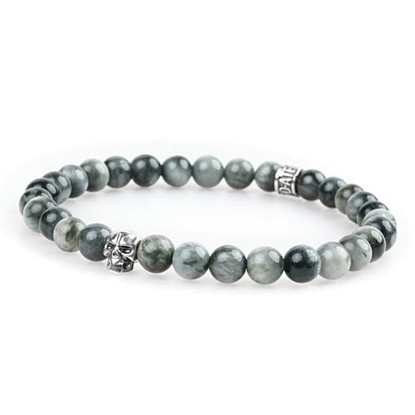 Bracelet oeil d'aigle 6mm - Skull édition Bracelet oeil d'aigle 6mm - Skull édition