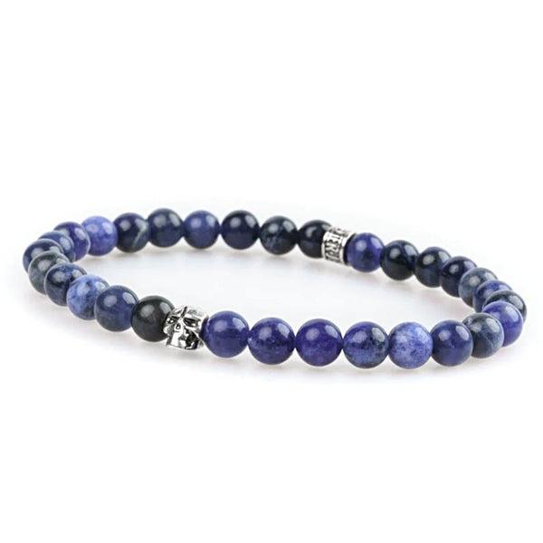 Bracelet sodalite 6mm - Skull édition Bracelet sodalite 6mm - Skull édition