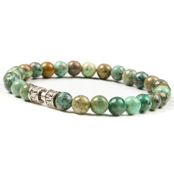 Bracelet turquoise africaine 6mm - L'ABSOLU Bracelet turquoise africaine 6mm - L'ABSOLU