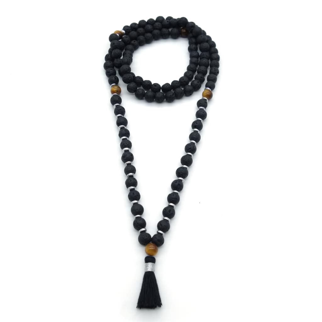 Collier mala tibétain homme 