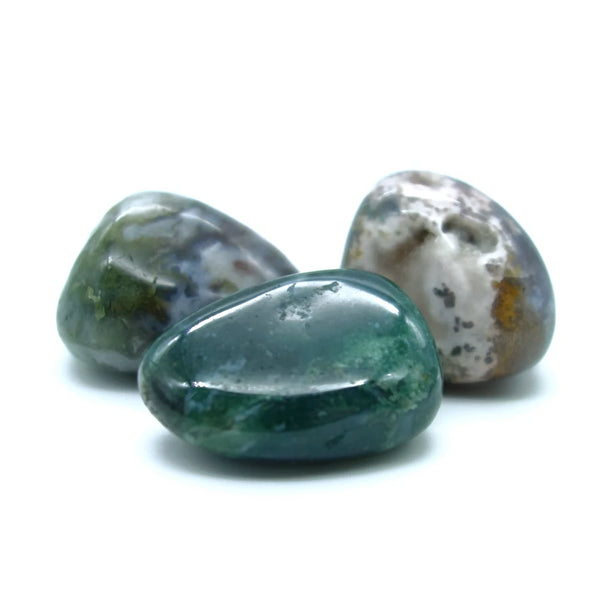 Pierre roulée Agate mousse Pierre roulée Agate mousse