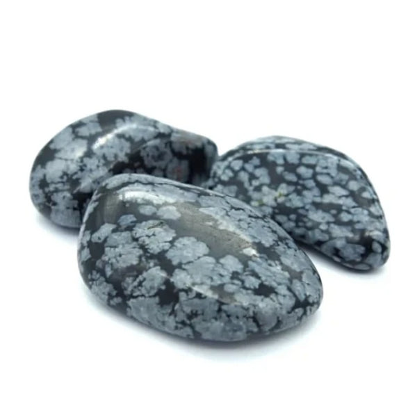 Pierre roulée Obsidienne neige Pierre roulée Obsidienne neige