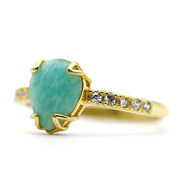 Bague Amazonite & Vermeil - Soléa