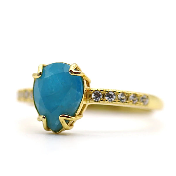 Bague Apatite & Vermeil - Soléa