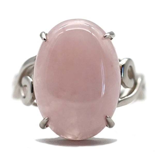 Bague Stella - Quartz rose & argent 925