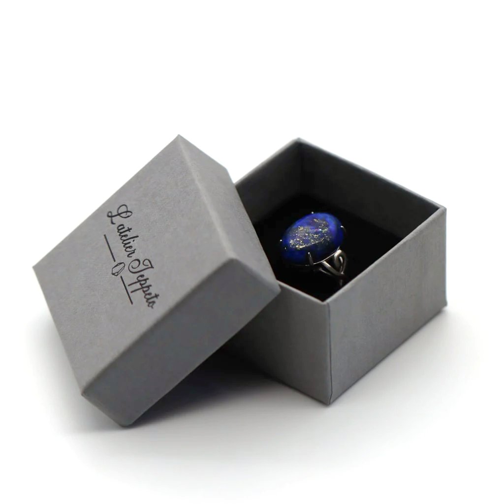 Charger l&amp;#39;image dans la galerie, Bague femme lapis lazuli en argent 925
