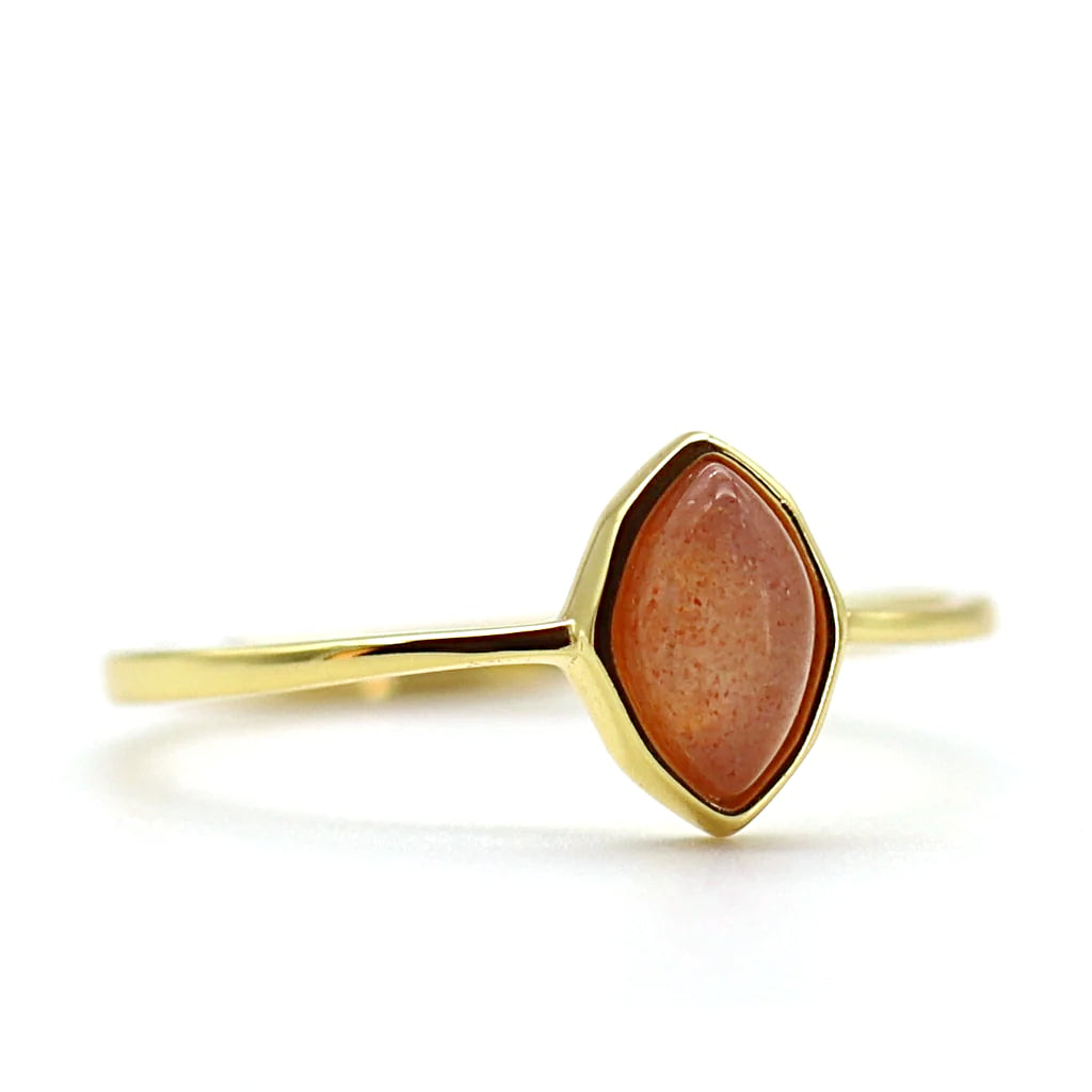 Bague vermeil pierre de soleil