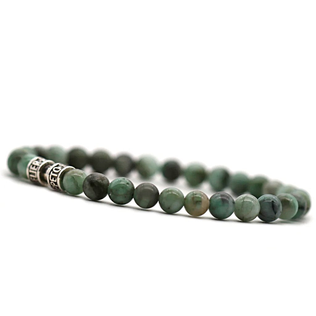 Bracelet émeraude naturel 6mm qualité grade A