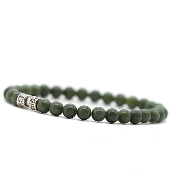 Bracelet jade néphrite 6mm - LE PROSPÈRE
