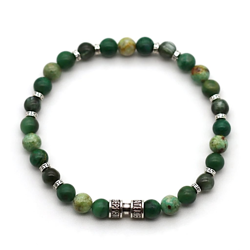 Bracelet pierre verte femme