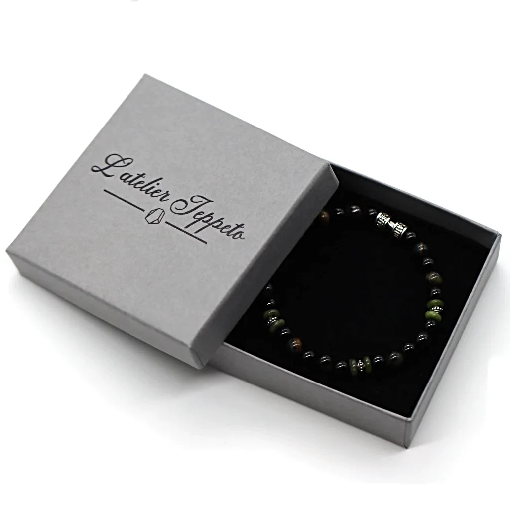 Bracelet perles édition limitée septembre 2026 - couleur noir élégant pour homme