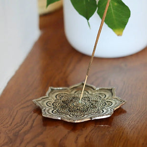 Brule encens fleur de lotus doré