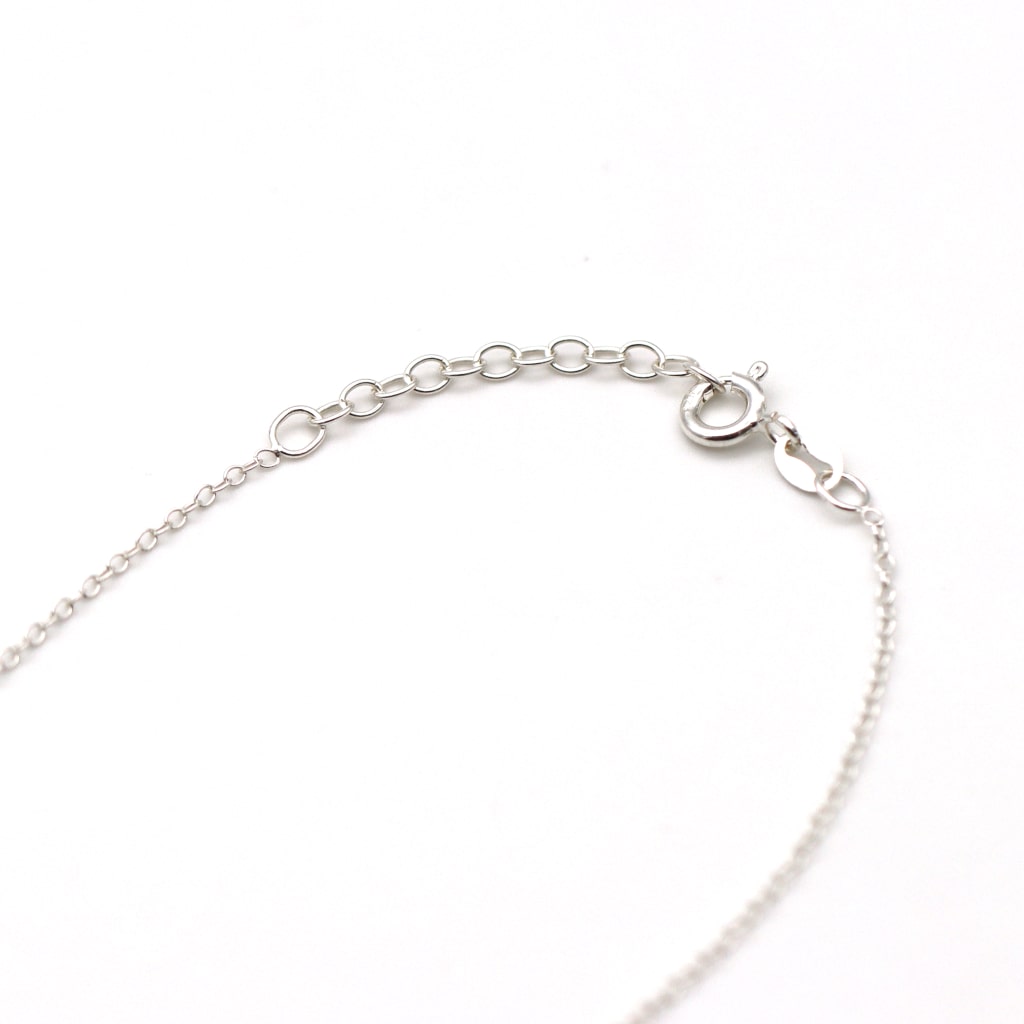 Collier argent femme et cristal clair