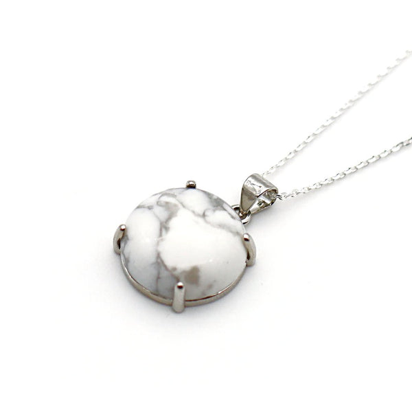Pendentif Howlite & Argent 925