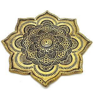 Support encens zen en fleur de lotus