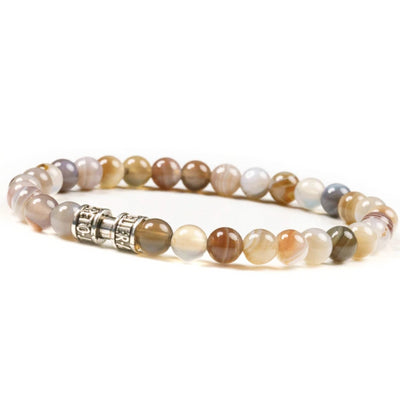 Bracelet agate botswana 6mm - L'ALTRUISTE