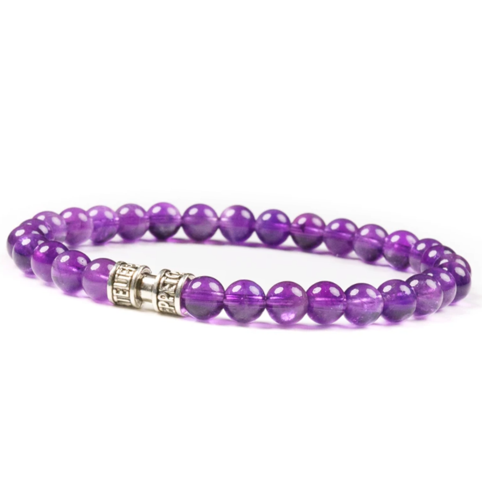 Bracelet Améthyste - Pierres Boules 6mm - France Minéraux